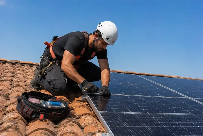 Maintenance et monitoring de panneaux solaires à Sus